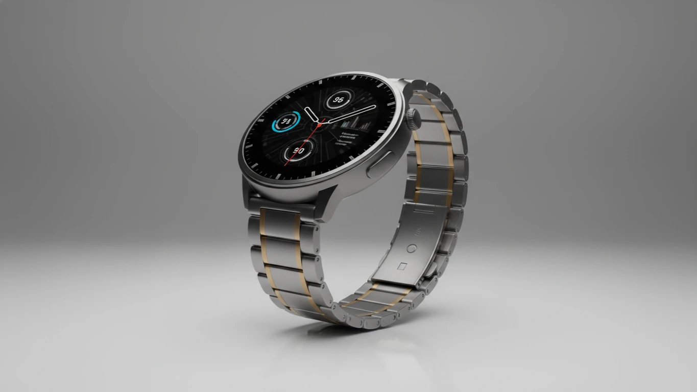 Smartwatch com Pulseira de Aço