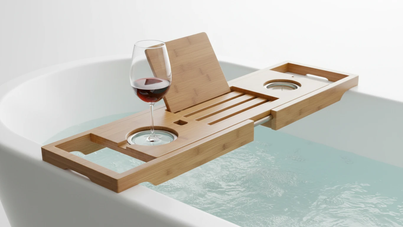 Suporte de Banheira com Apoio para Taça