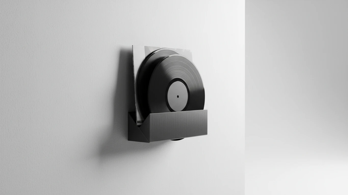 Suporte de Parede Minimalista para Discos