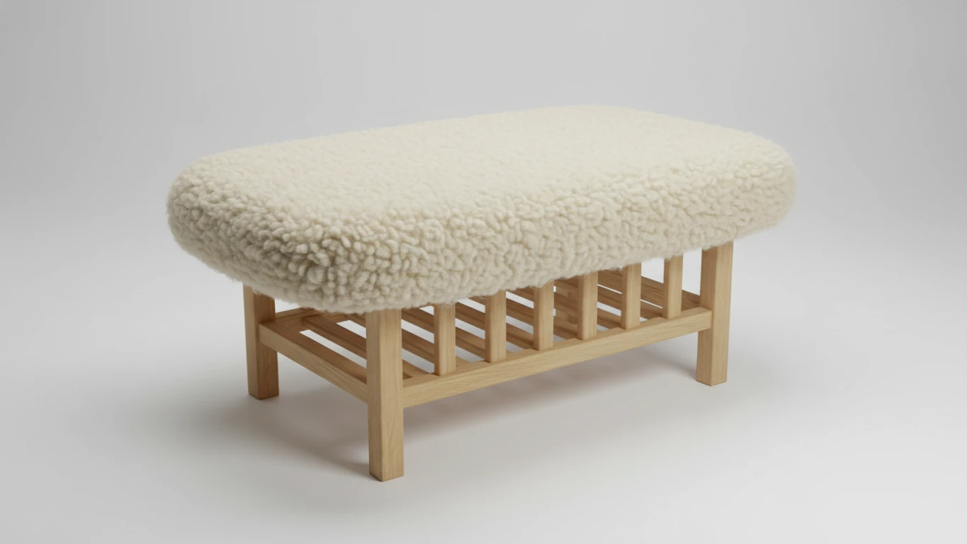 Tábua de Passar de Mesa em Lã de Carneiro