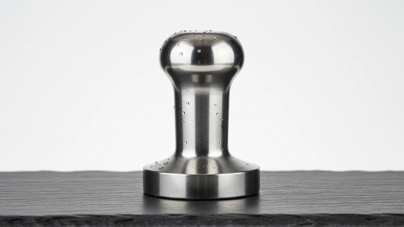 Tamper de Aço Inox com Base Pesada