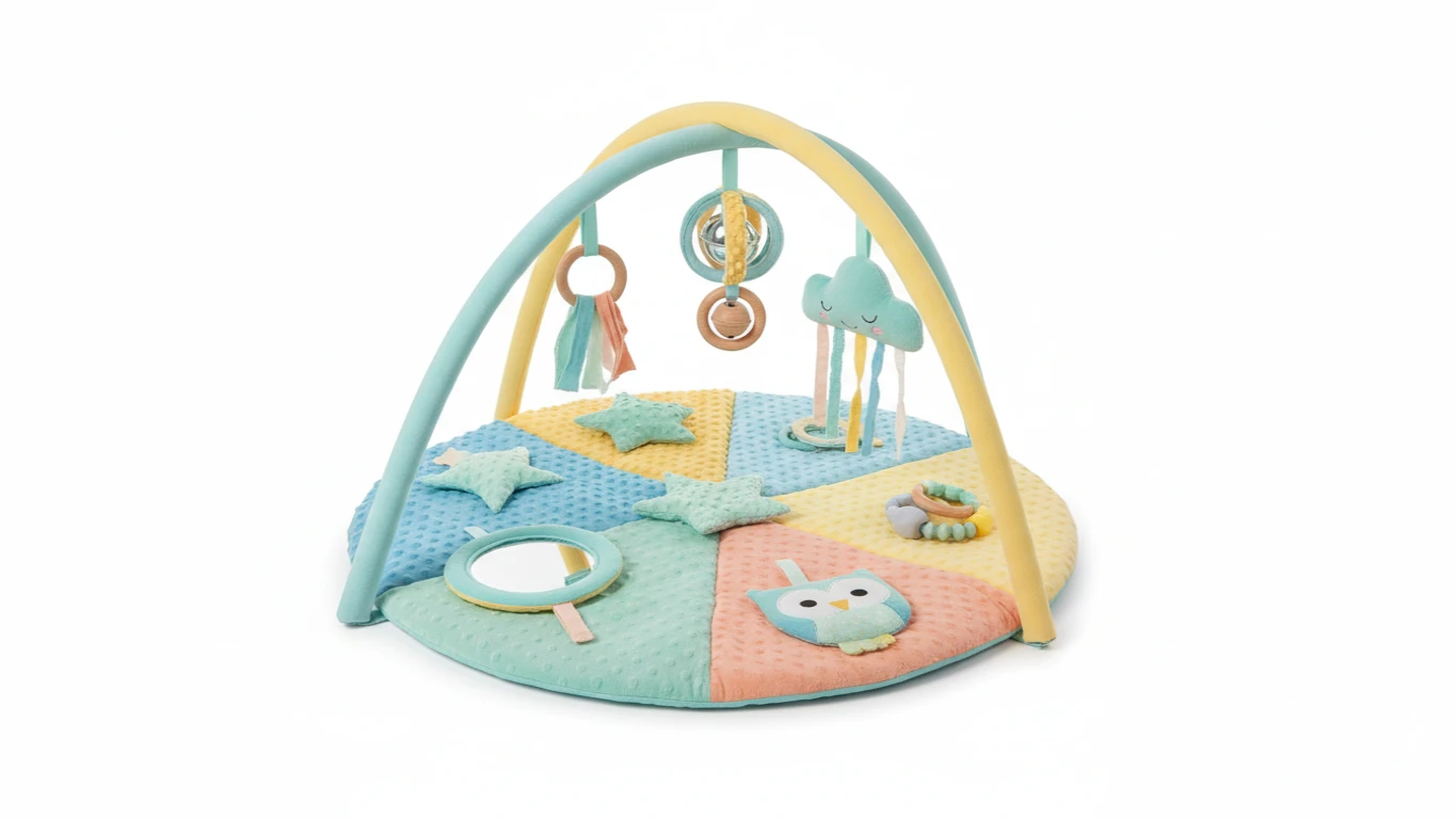 Tapete de Atividades Sensorial com Brinquedos