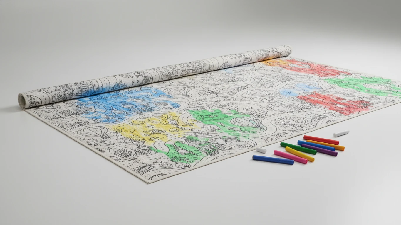 Tapete de Colorir Gigante Lavável