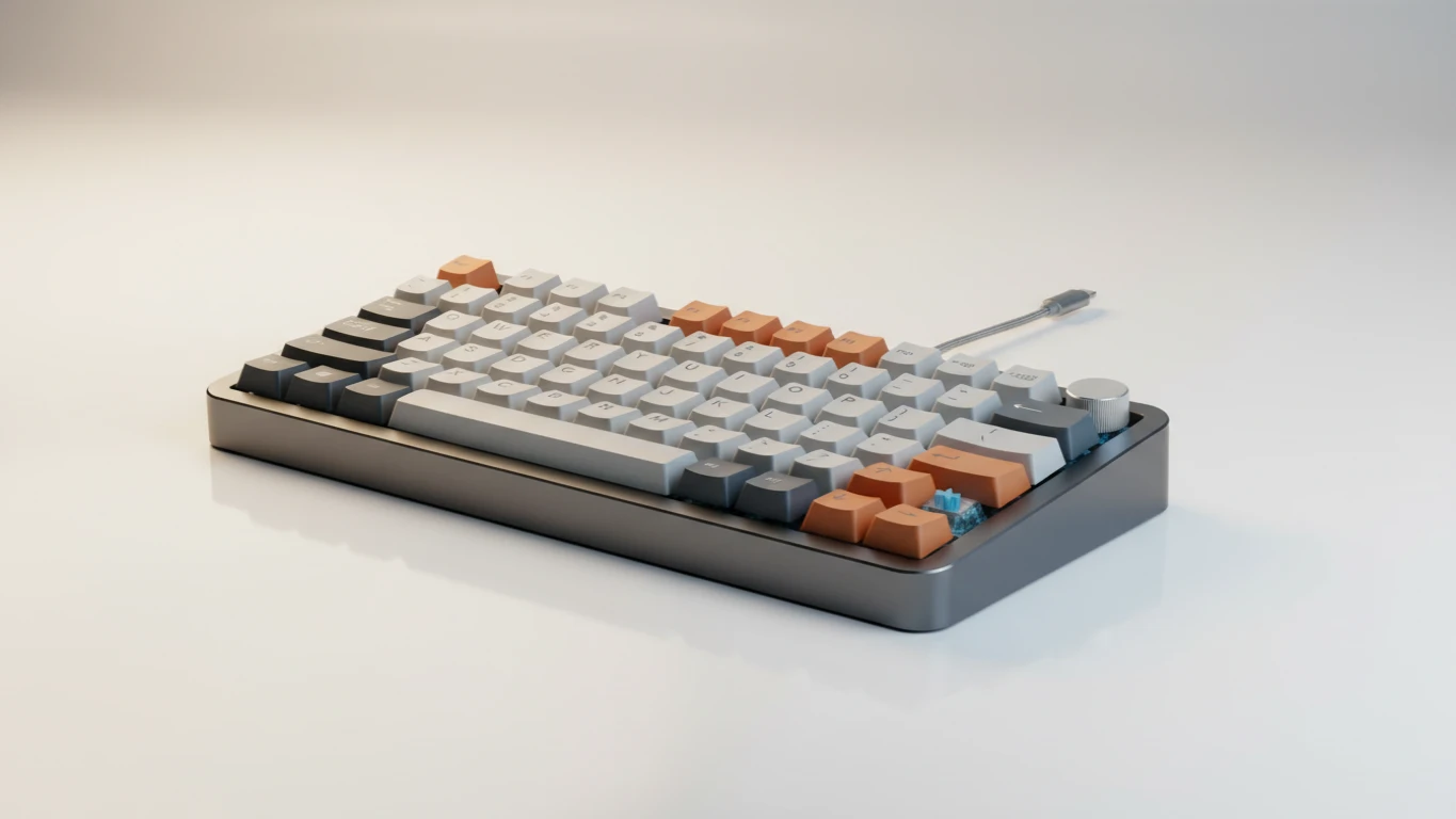 Teclado Mecânico Compacto Sem Fio