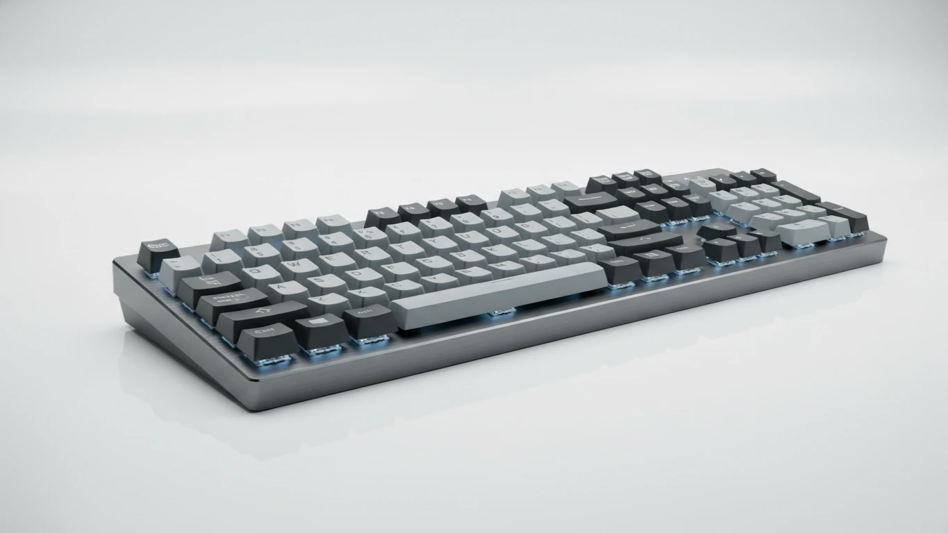Teclado Mecânico com Teclas Silenciosas