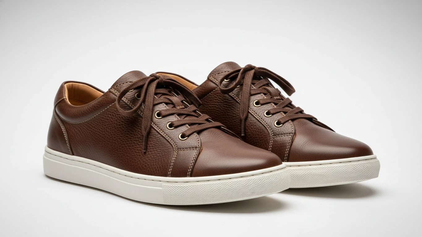 Tênis Casual em Couro Legítimo