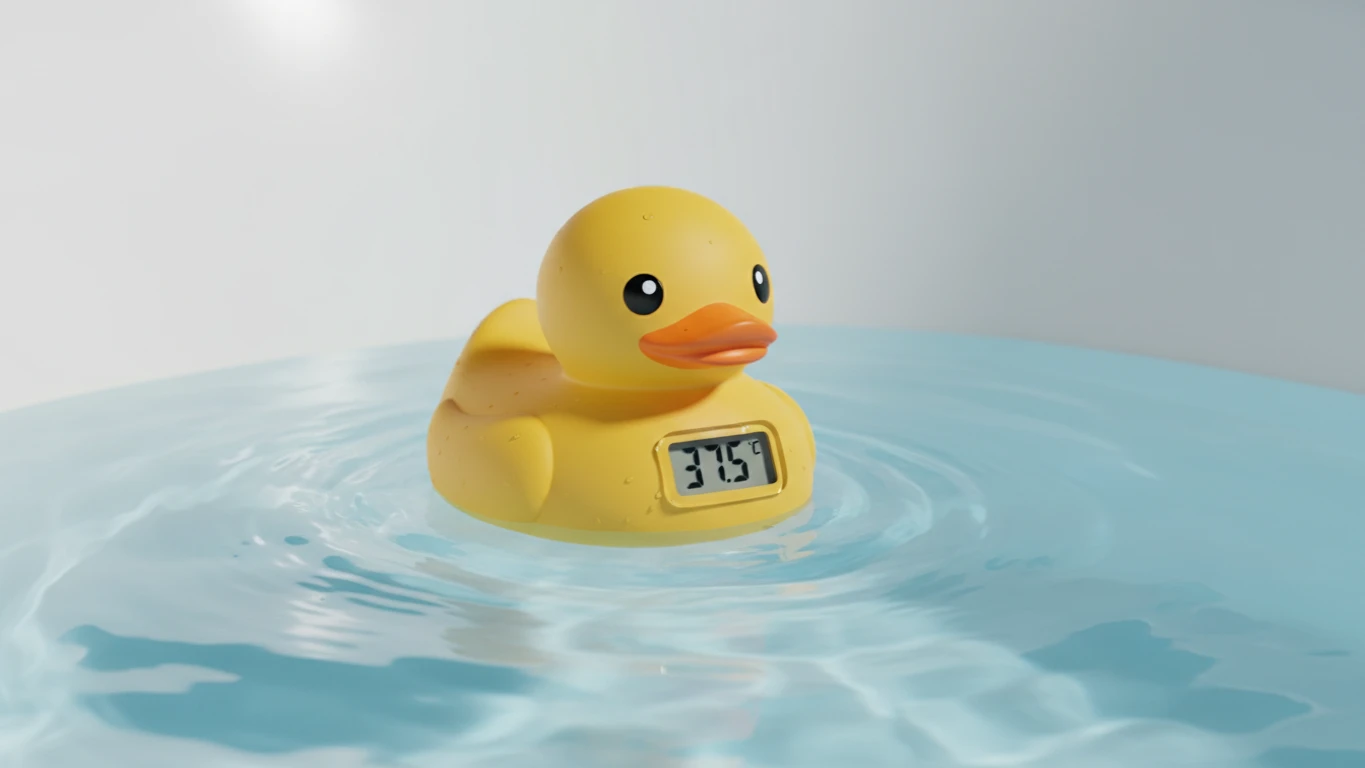 Termômetro Digital de Banheira em Formato Divertido