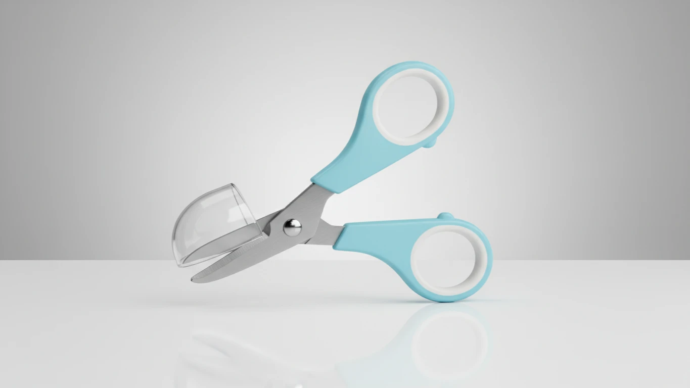 Tesourinha de Unha Infantil com Ponta Protetora