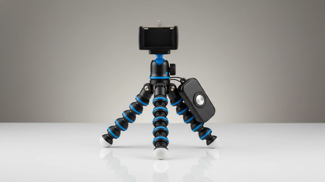 Tripé de Celular Flexível com Bluetooth