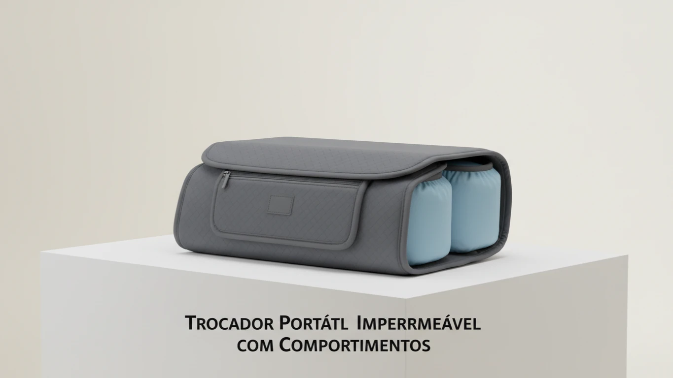 Trocador Portátil Impermeável com Compartimentos