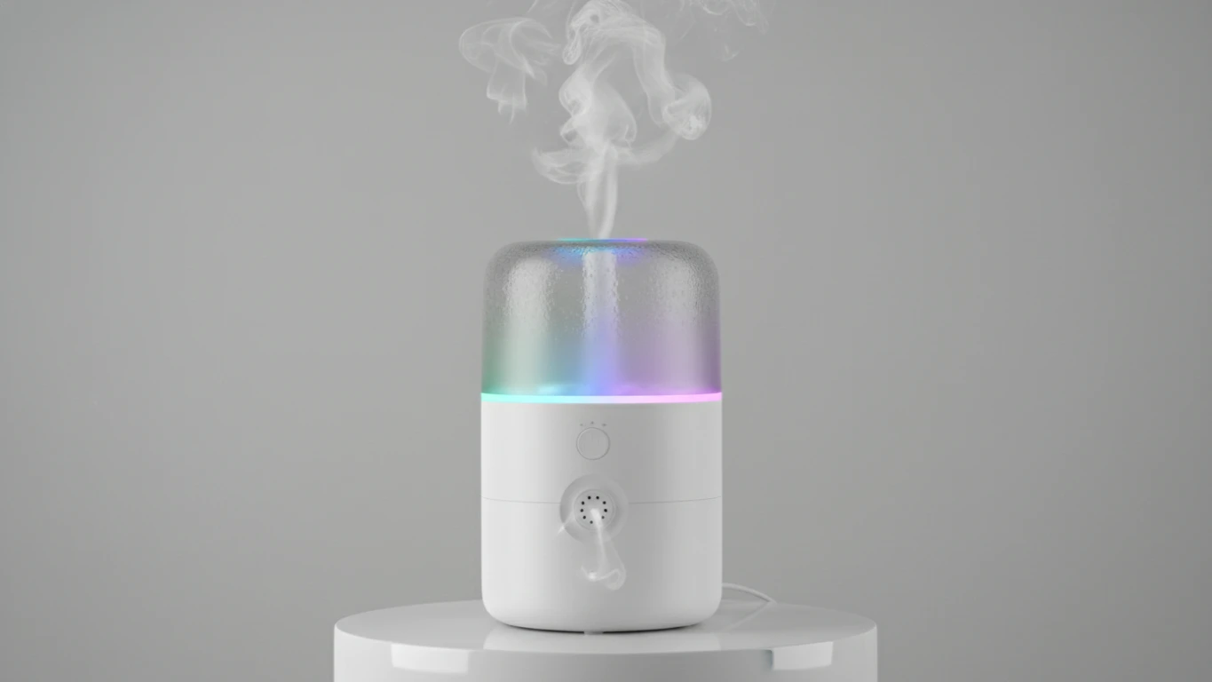 Umidificador de Ar com LED e Aromaterapia