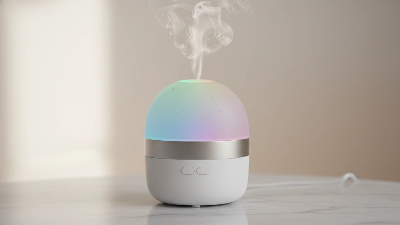 Umidificador e Difusor de Aromas Ultrassônico de Mesa