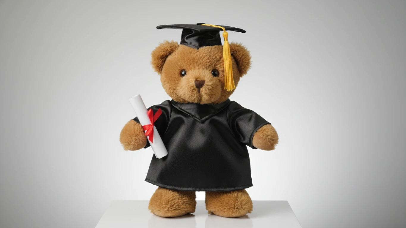 Urso de Pelúcia Formando com Toga