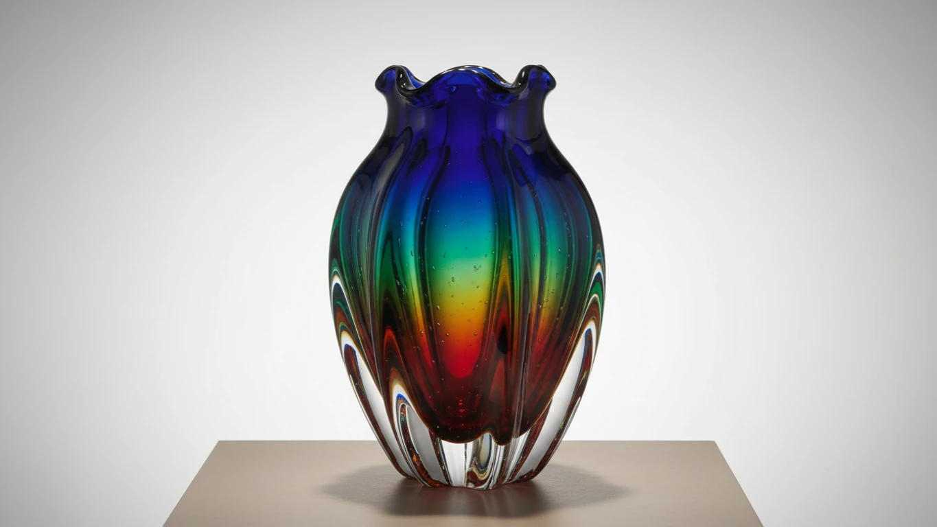 Vaso de Cristal Murano