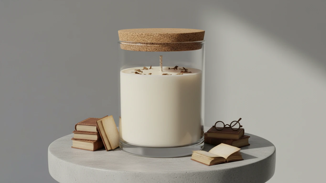Vela Aromática com Essência de Biblioteca