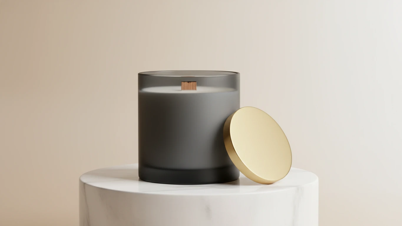 Vela Aromática de Luxo com Pavio de Madeira