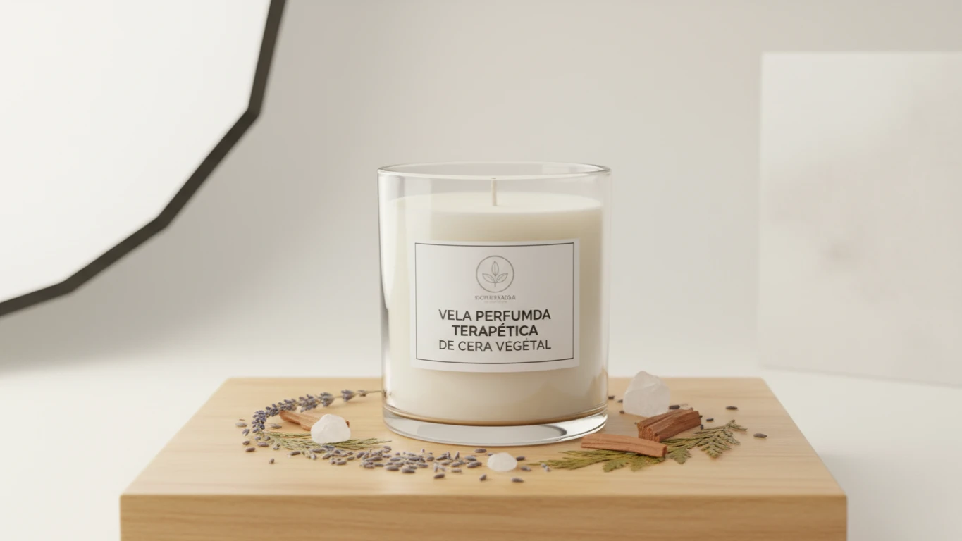 Vela Perfumada Terapêutica de Cera Vegetal