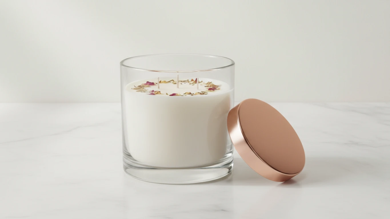 Vela Perfumada em Pote de Vidro