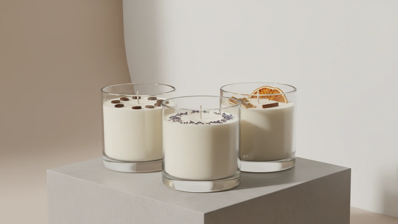 Velas Aromáticas Premium em Pote de Vidro