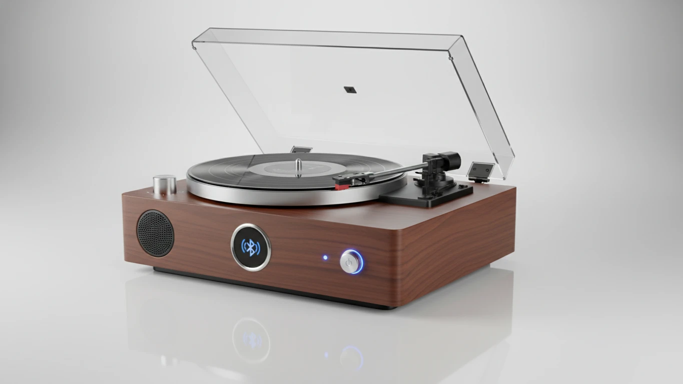 Vitrola com Conexão Bluetooth