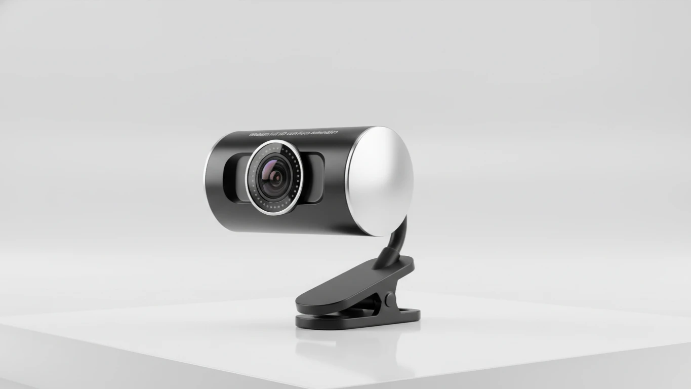 Webcam Full HD com Foco Automático
