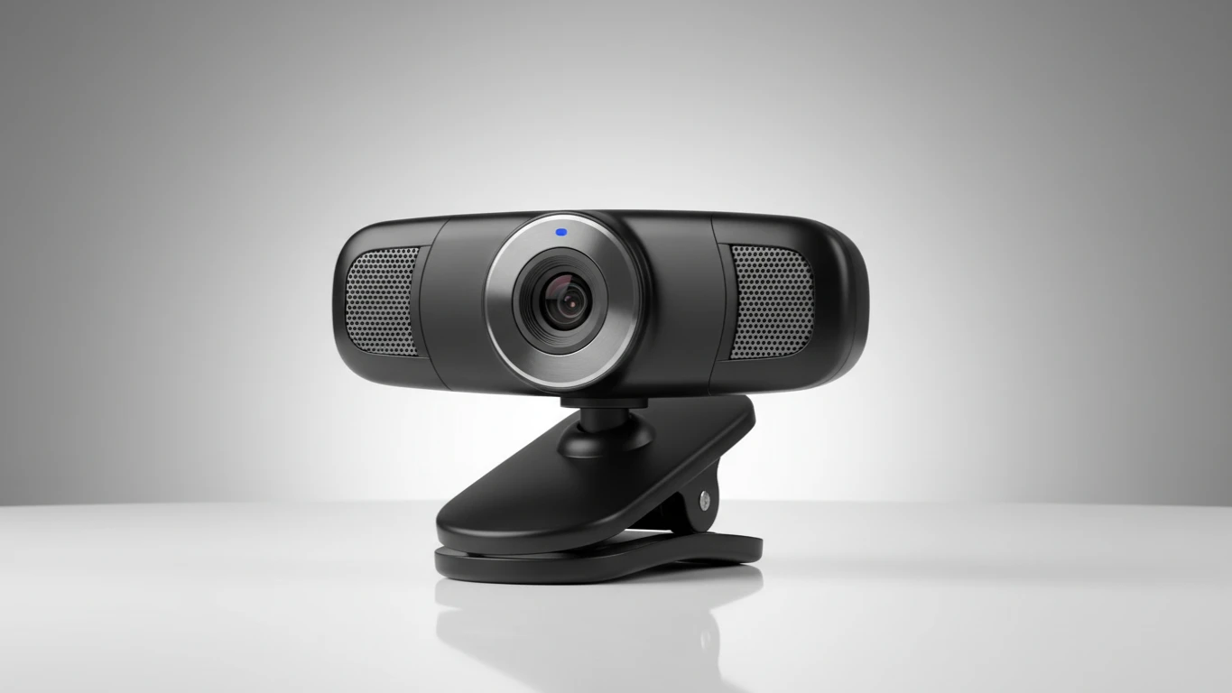 Webcam Full HD com Microfone Estéreo