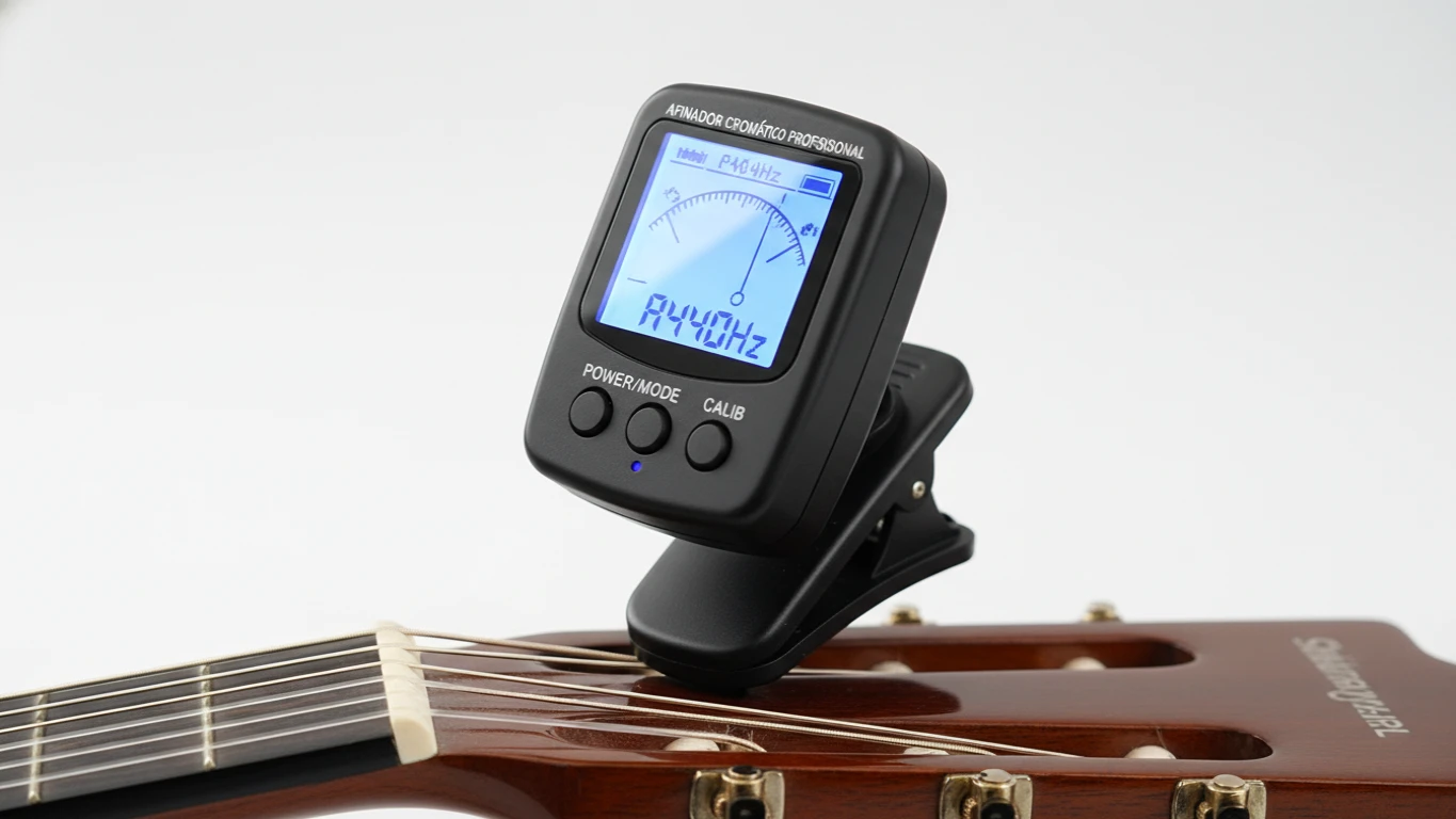 Afinador Cromático de Clip Profissional