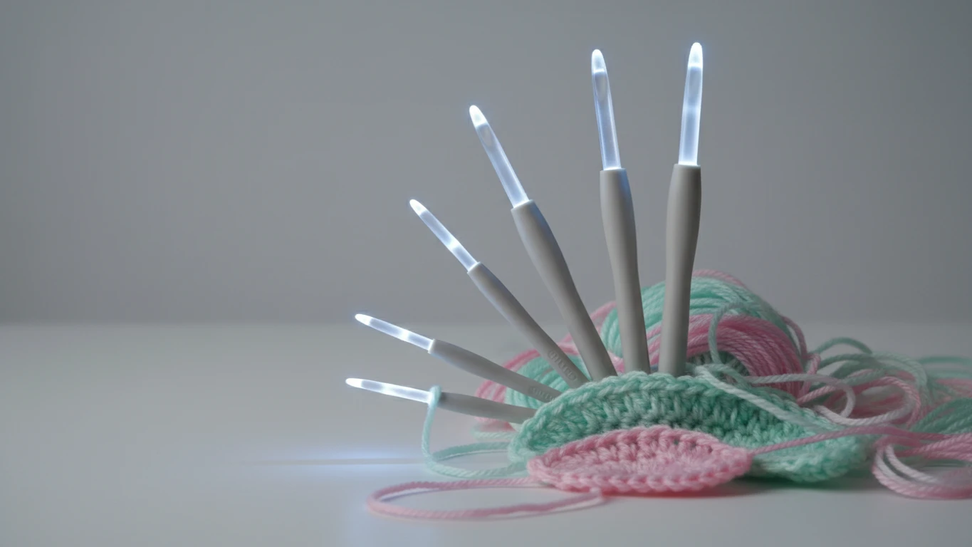 Agulhas de Crochê com Luz LED