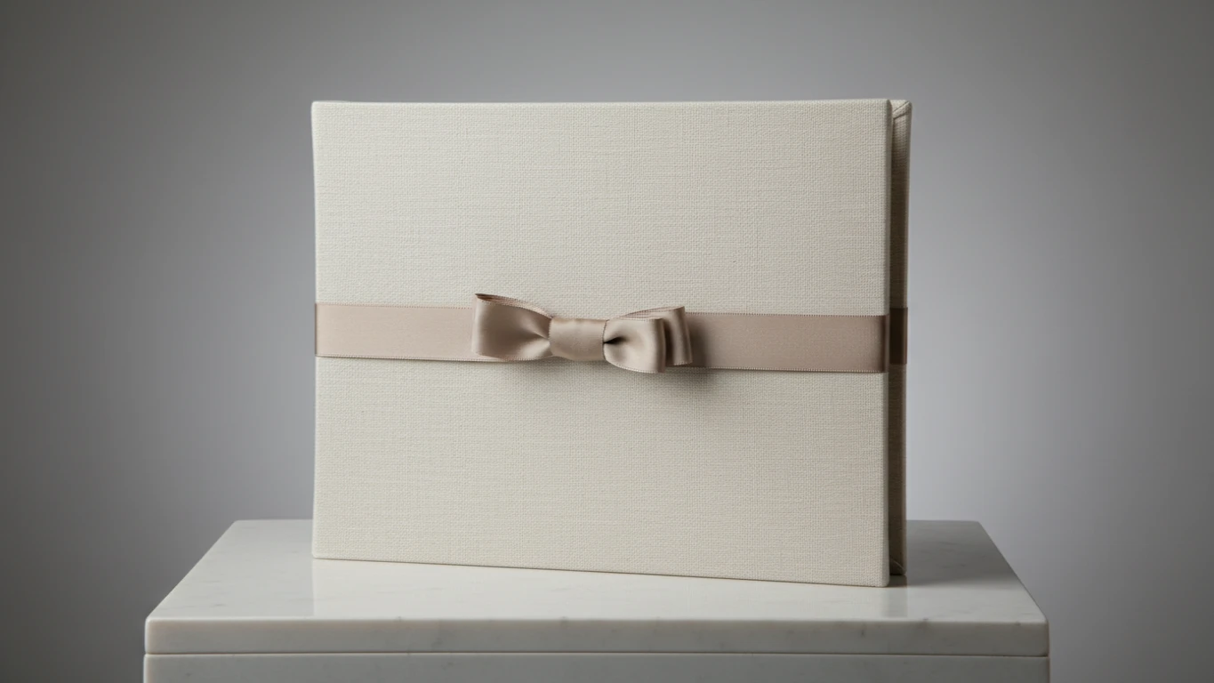 Álbum de Fotos Revestido em Tecido Nobre