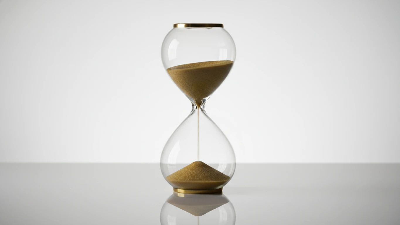 Ampulheta de Areia em Vidro