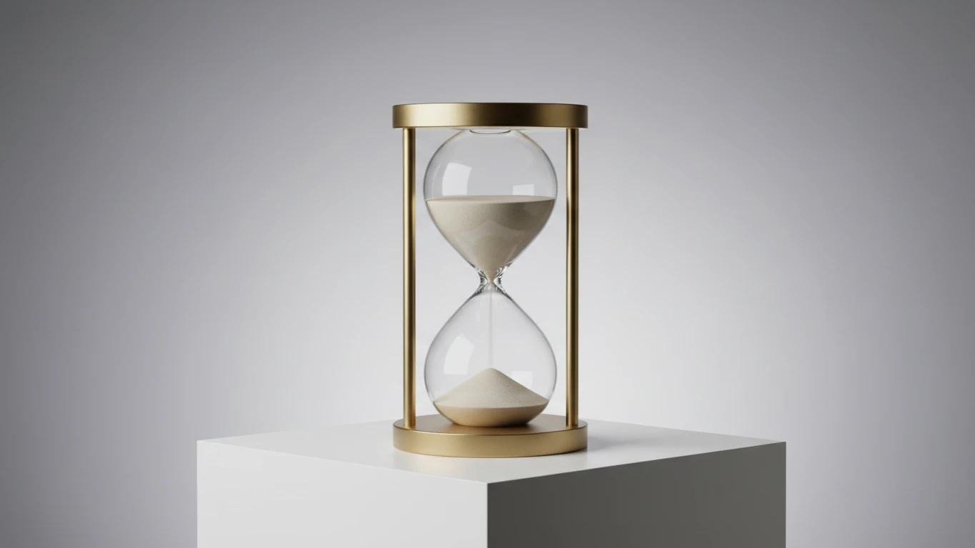 Ampulheta de Vidro Minimalista