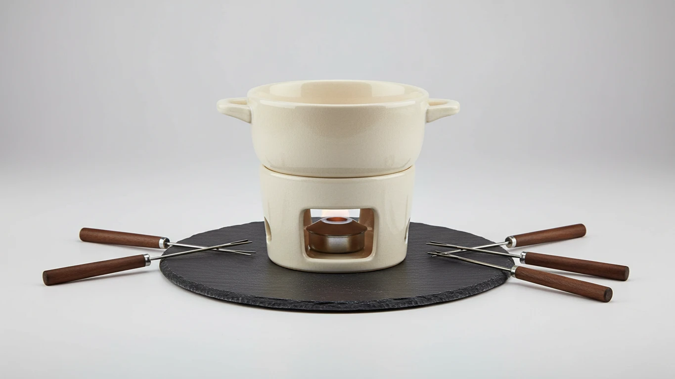 Aparelho de Fondue de Cerâmica Premium