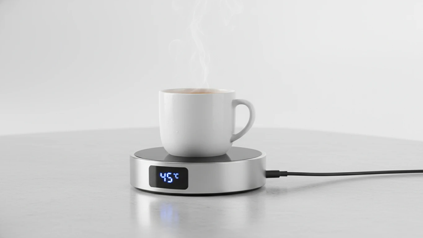 Aquecedor de Xícaras USB com Painel Digital