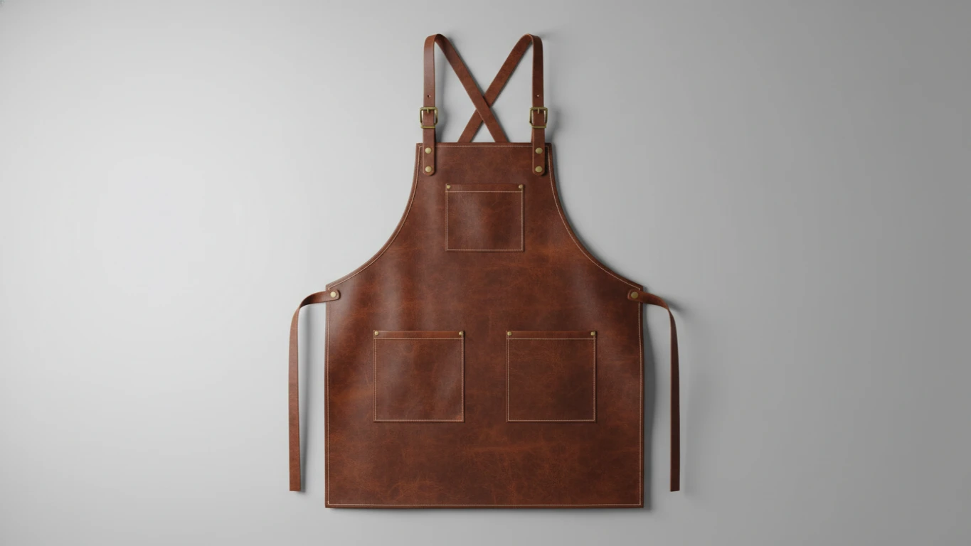 Avental Personalizado em Couro Sintético