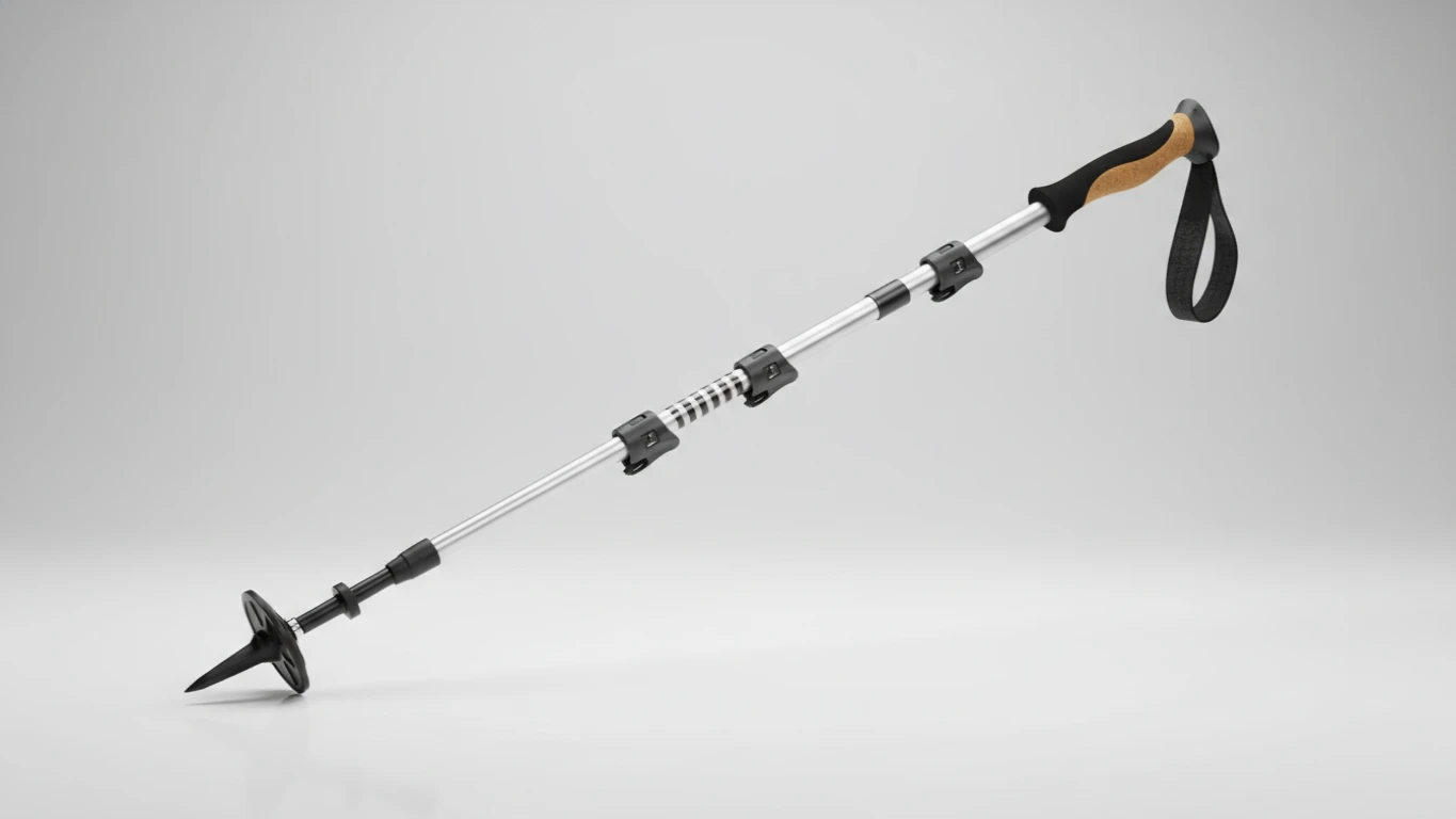 Bastão de Caminhada em Alumínio Retrátil