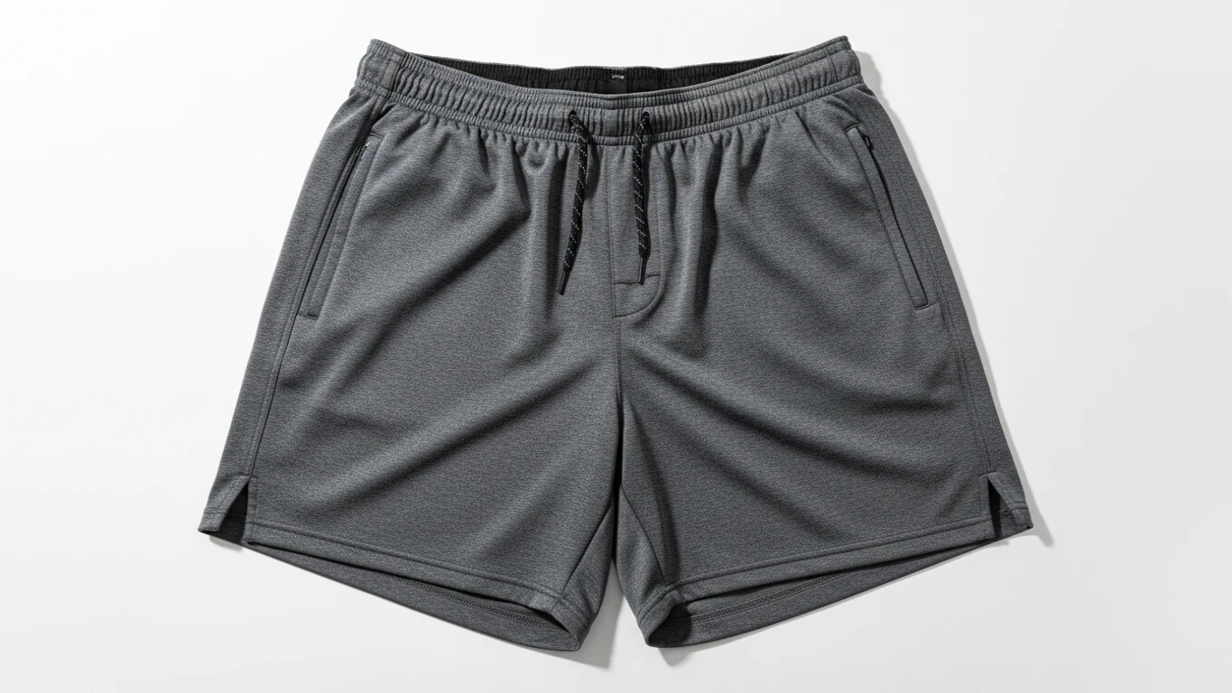 Bermuda de Treino em Microfibra com Elastano