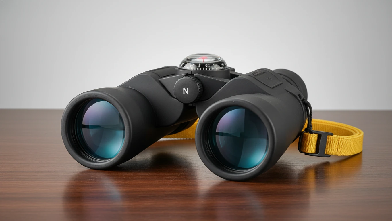 Binóculos Marítimos com Bússola Integrada