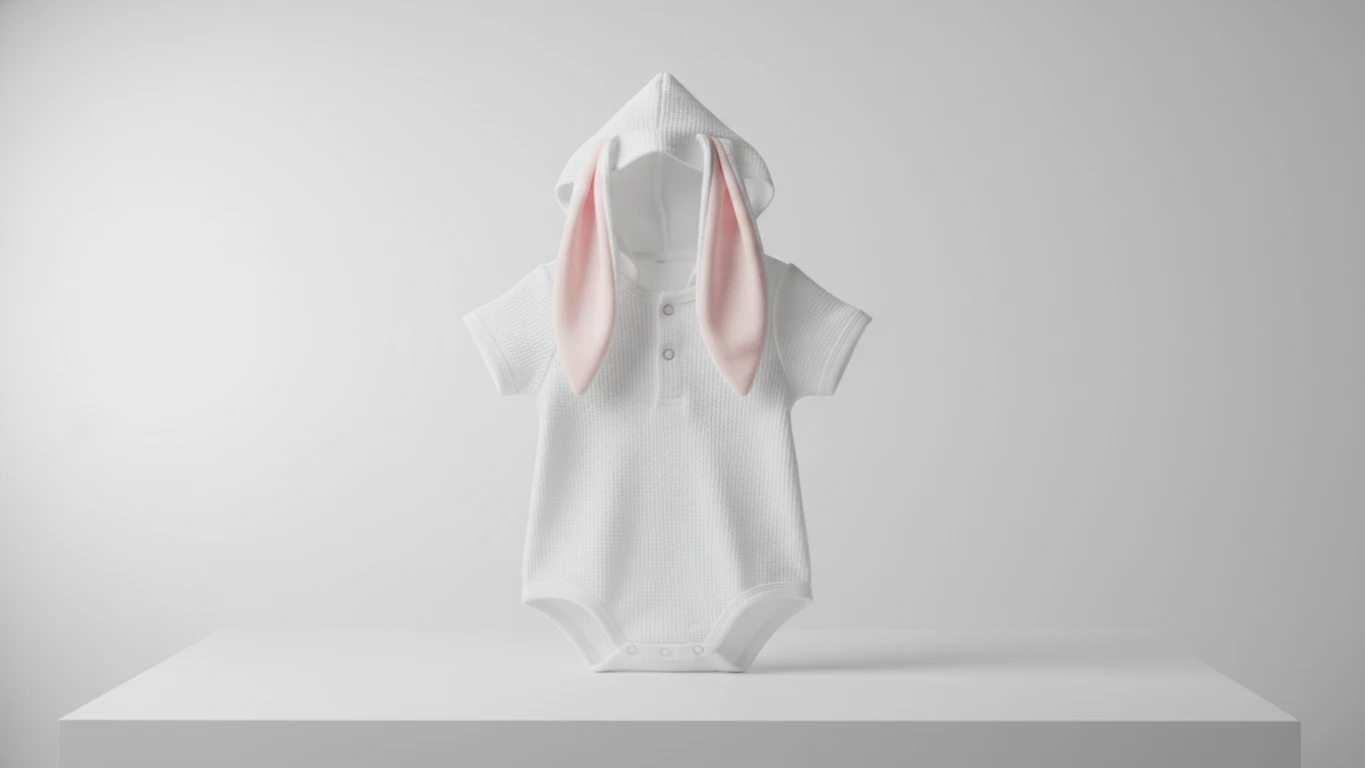 Body de Bebê com Orelhinhas de Coelho