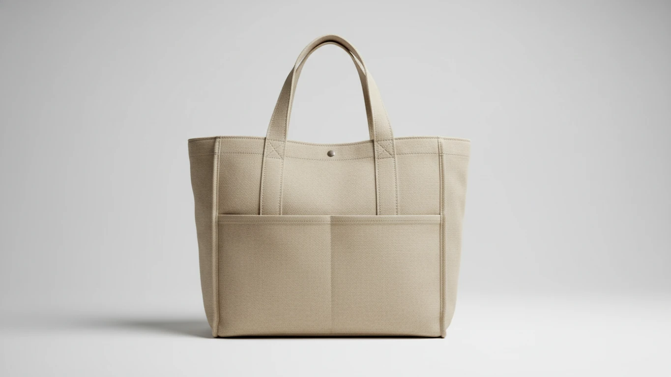 Bolsa Estilo Tote em Lona