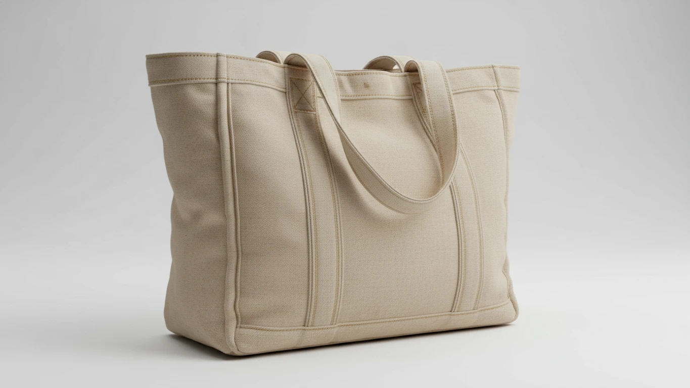 Bolsa Tote em Lona de Algodão Reforçada