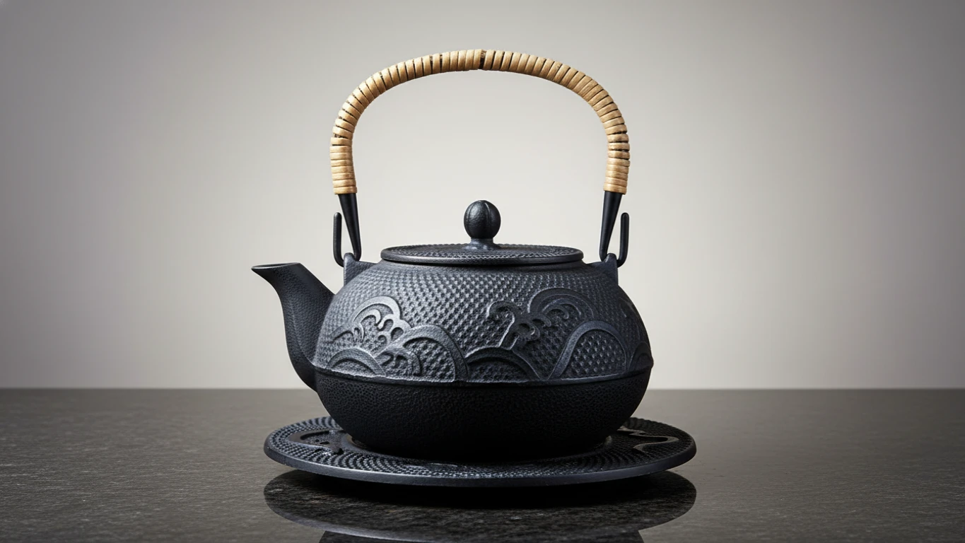 Bule de Ferro Fundido Estilo Japonês