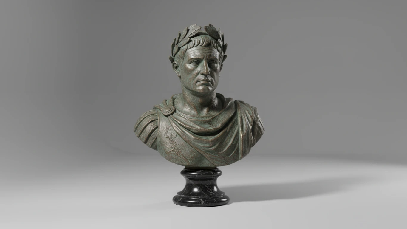 Busto Decorativo de Personalidade Histórica