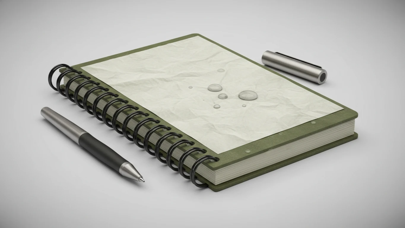 Caderno de Campo com Papel Impermeável