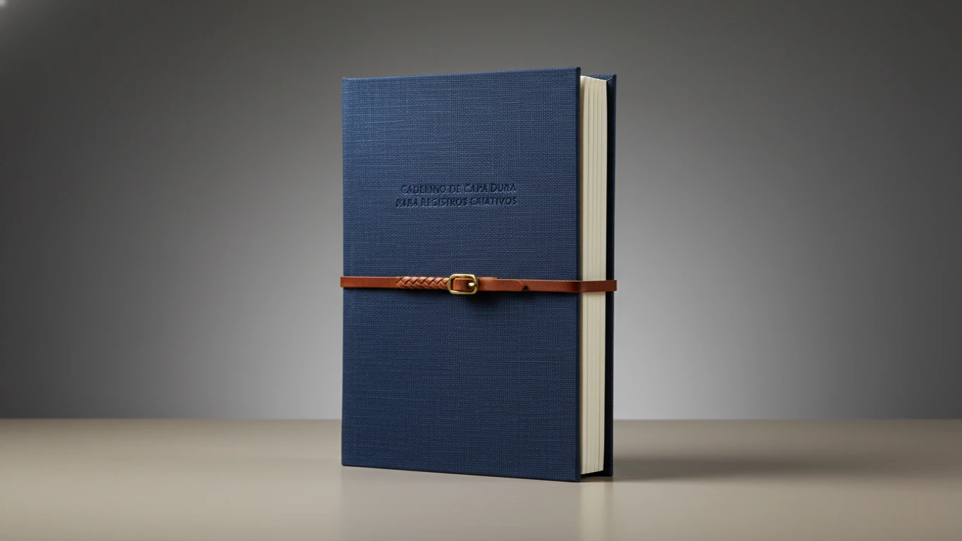 Caderno de Capa Dura para Registros Criativos