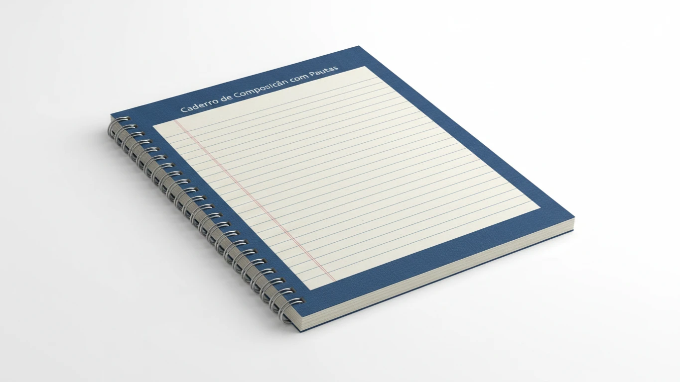Caderno de Composição com Pautas