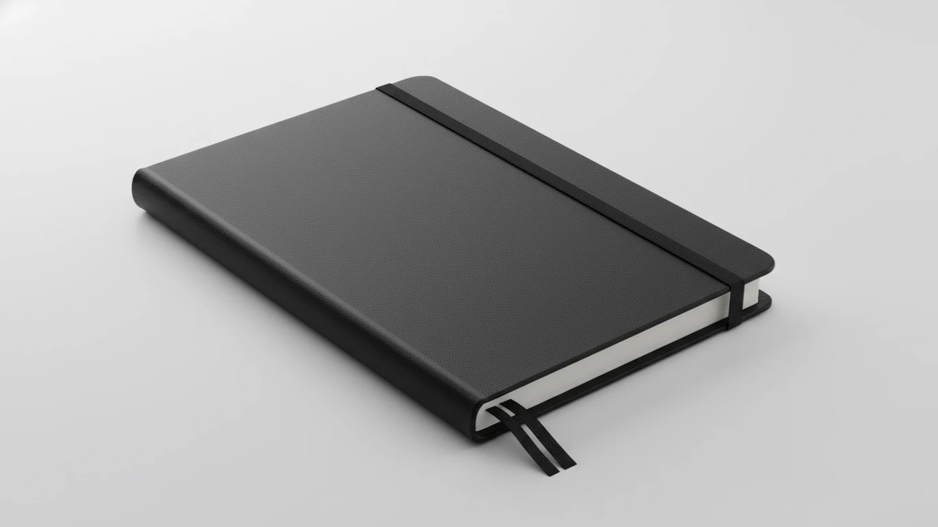 Caderno de Notas Estilo Moleskine com Elástico