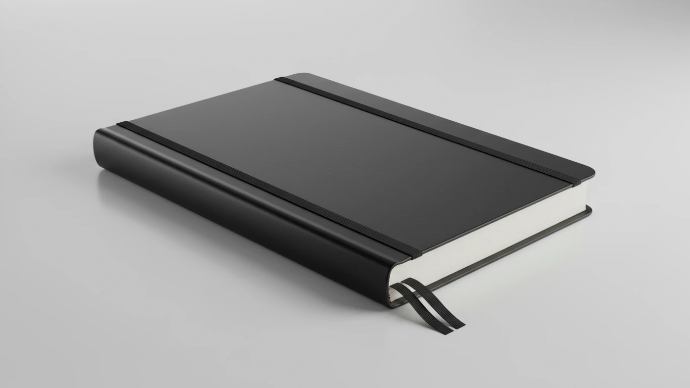 Caderno de Notas Tipo Moleskine com Capa Rígida