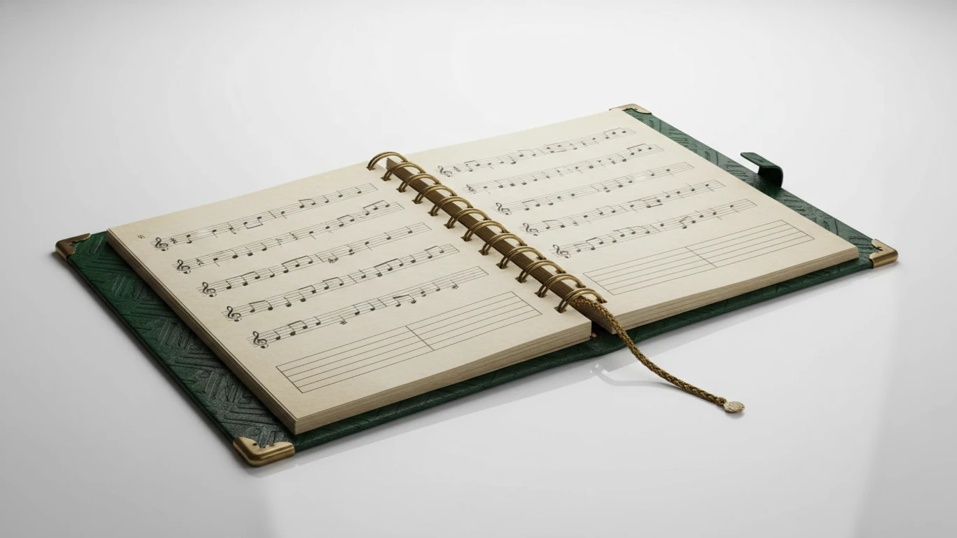 Caderno de Partitura e Tablatura de Luxo