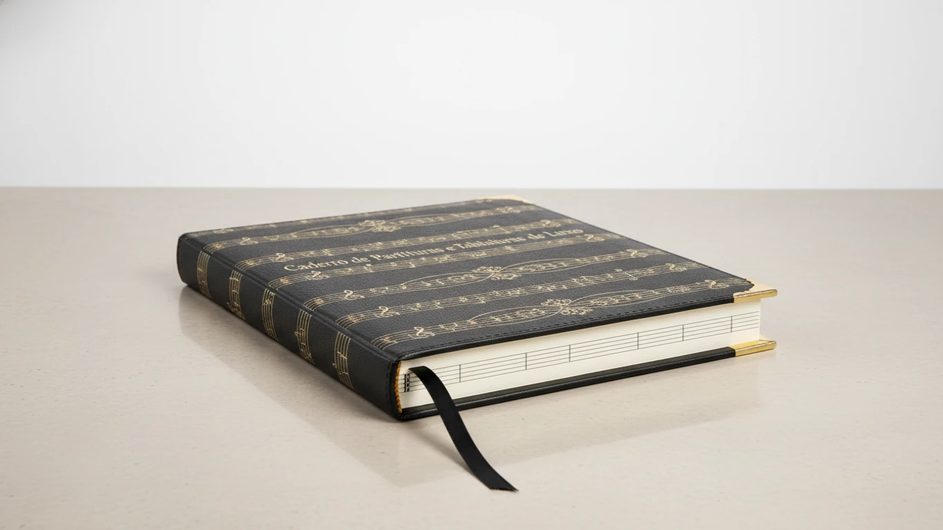 Caderno de Partituras e Tablaturas de Luxo