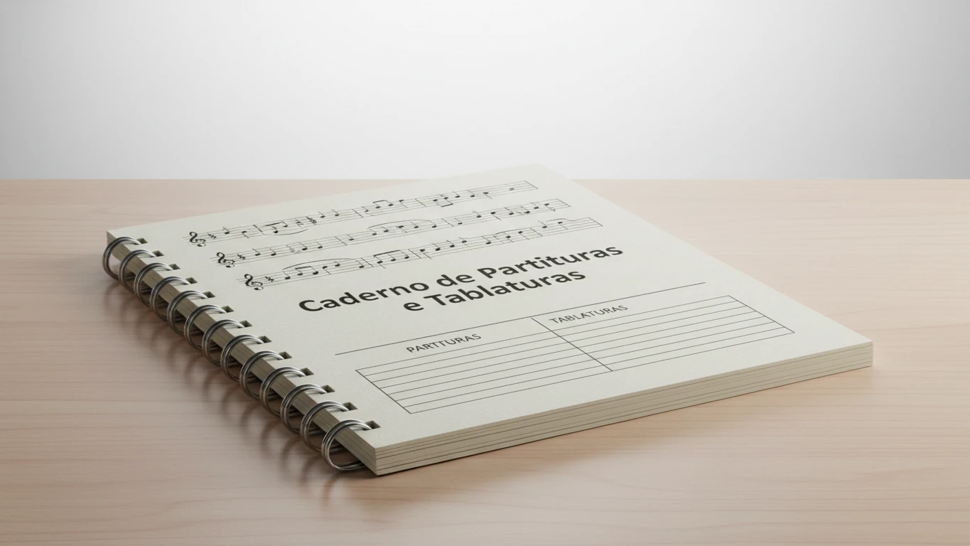 Caderno de Partituras e Tablaturas